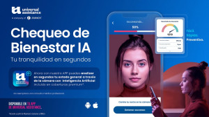 Chequeo de bienestar IA en app de Universal Assistance